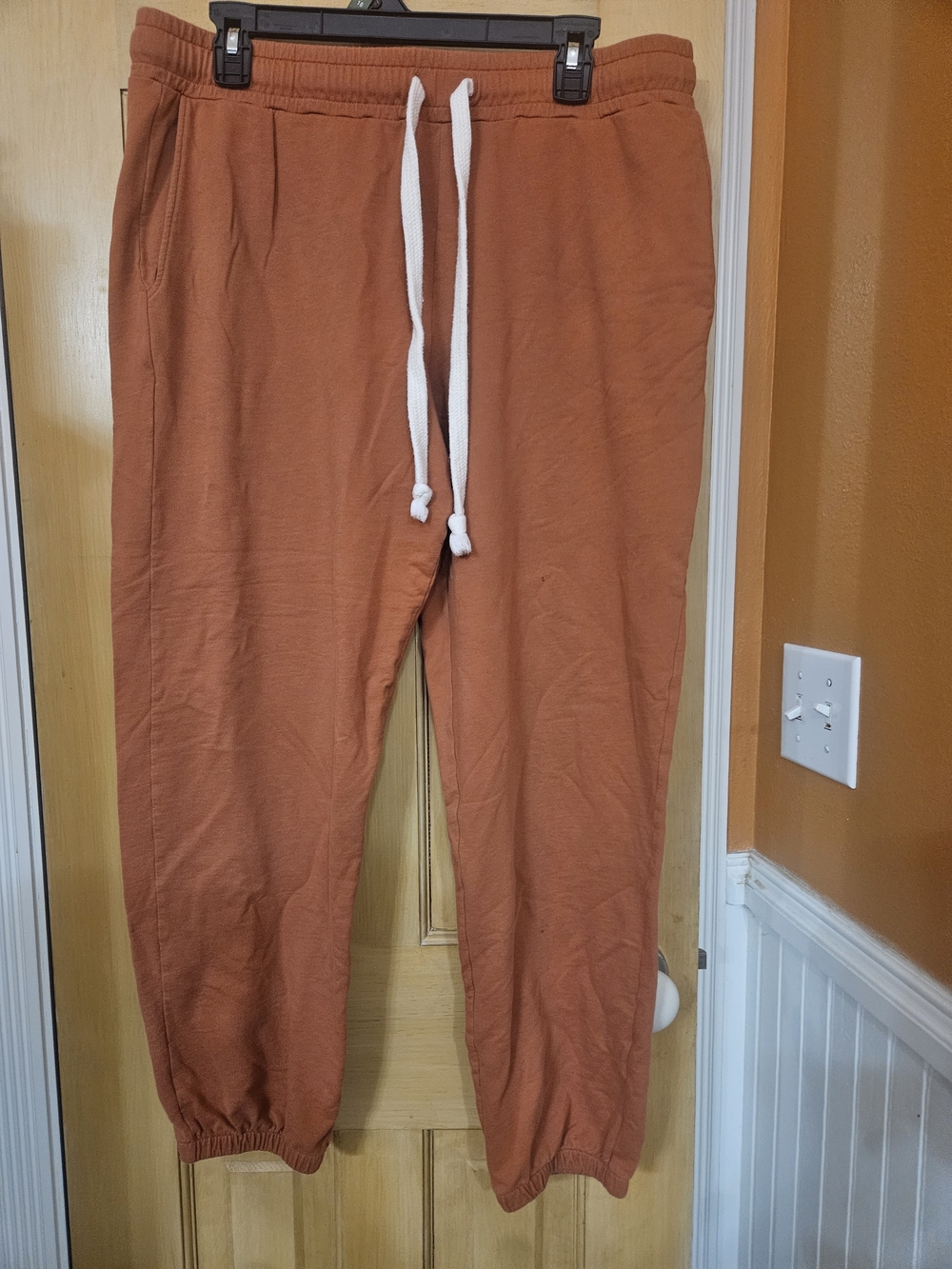 Madewell Women's Rust Joggers with Drawstring